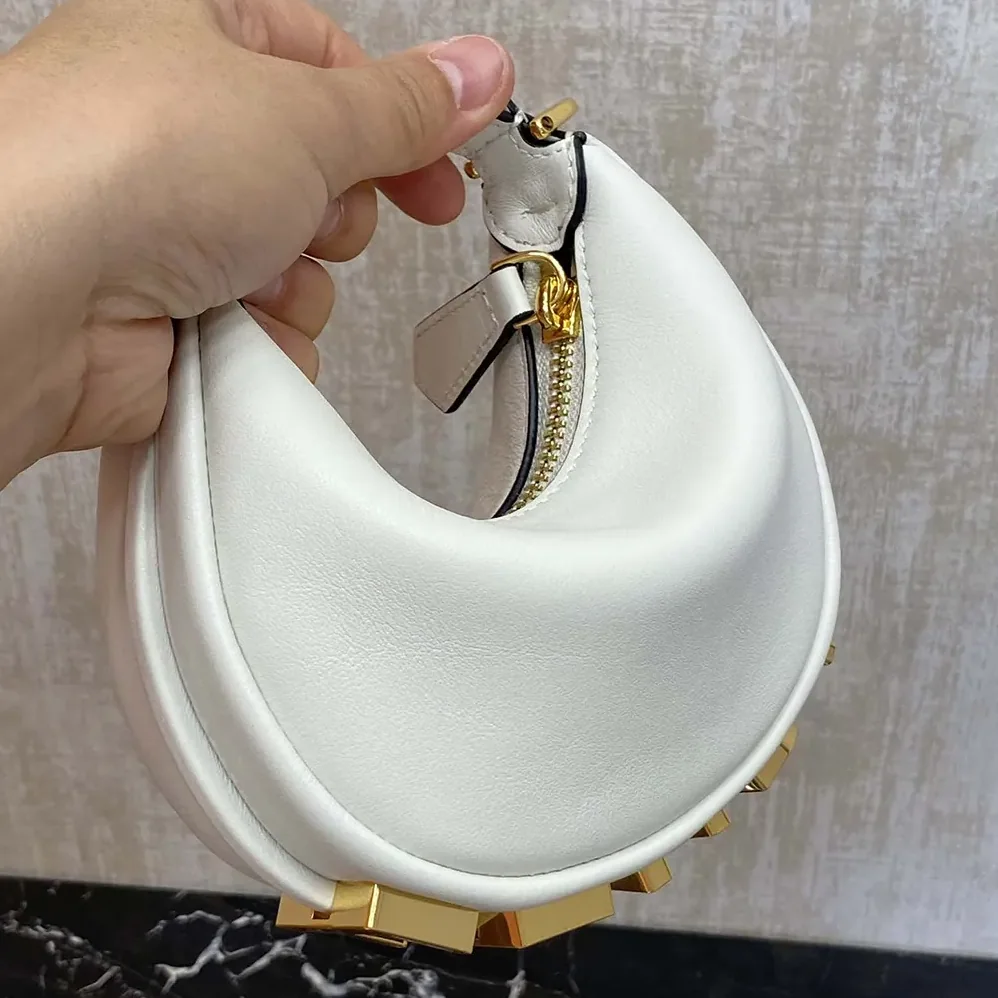 Fendi Fendigraphy Mini White Leather Mini bag for Women Fendi Fendigraphy Mini White Leather Mini bag for Women