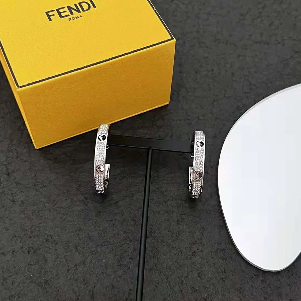 Fendi F Is Fendi Earrings Silver for Women in coloured Fendi F Is Fendi Earrings Silver for Women in coloured