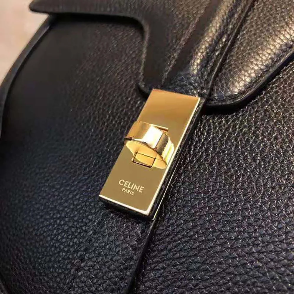 Celine Besace 16 in Grained Calfskin for Women in Black Celine Besace 16 in Grained Calfskin for Women in Black