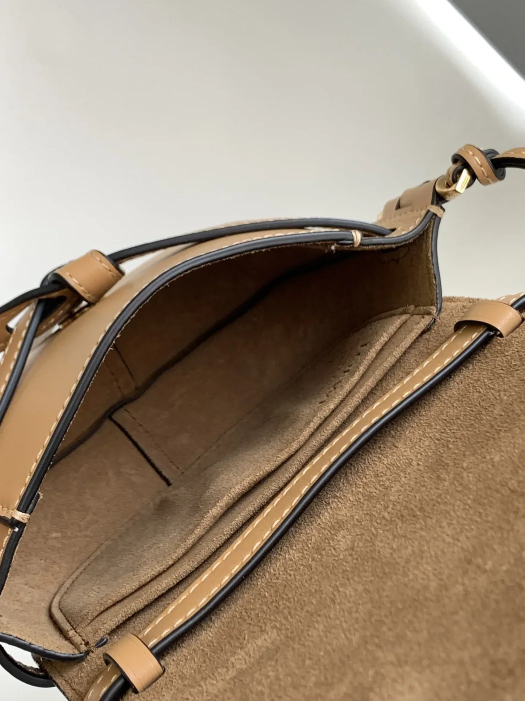 Loewe Gate Dual Mini Shoulder Bag in Beige Gold Hardware Loewe Gate Dual Mini Shoulder Bag in Beige Gold Hardware