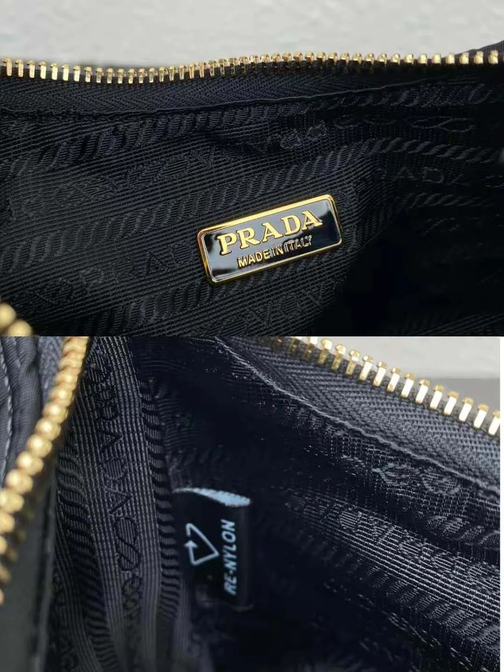Prada Prada Re-Edition 1995 Chaîne Re-Nylon mini-bag for Women in Black