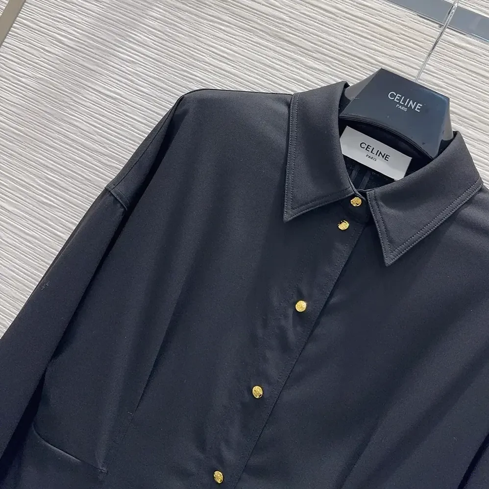Celine Dress in Wool for Women in Black