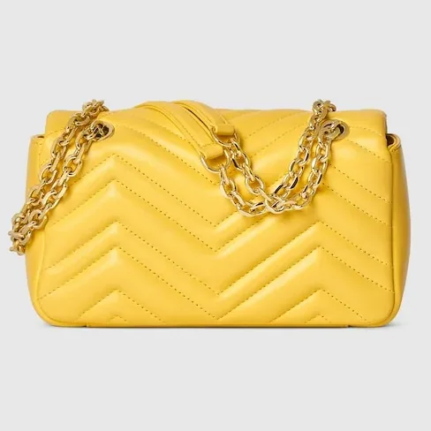 Gucci Marmont Small Shoulder Bag in Yellow Gold Hardware Gucci Marmont Small Shoulder Bag in Yellow Gold Hardware