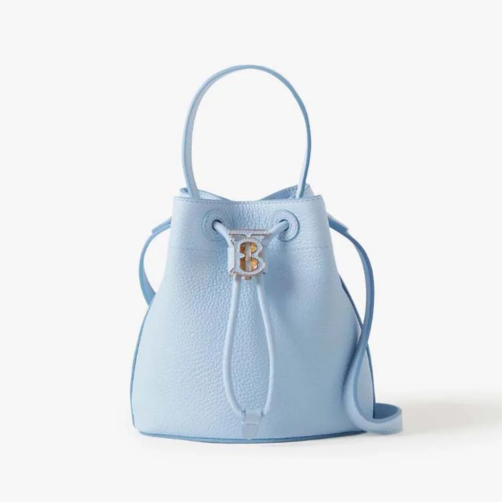Burberry Mini TB Bucket Bag with the Thomas Burberry Monogram for Women Burberry Mini TB Bucket Bag with the Thomas Burberry Monogram for Women