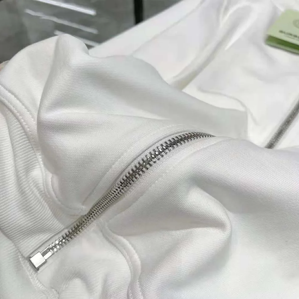 Burberry Heart Motif Cotton Hooded Top for Men in White