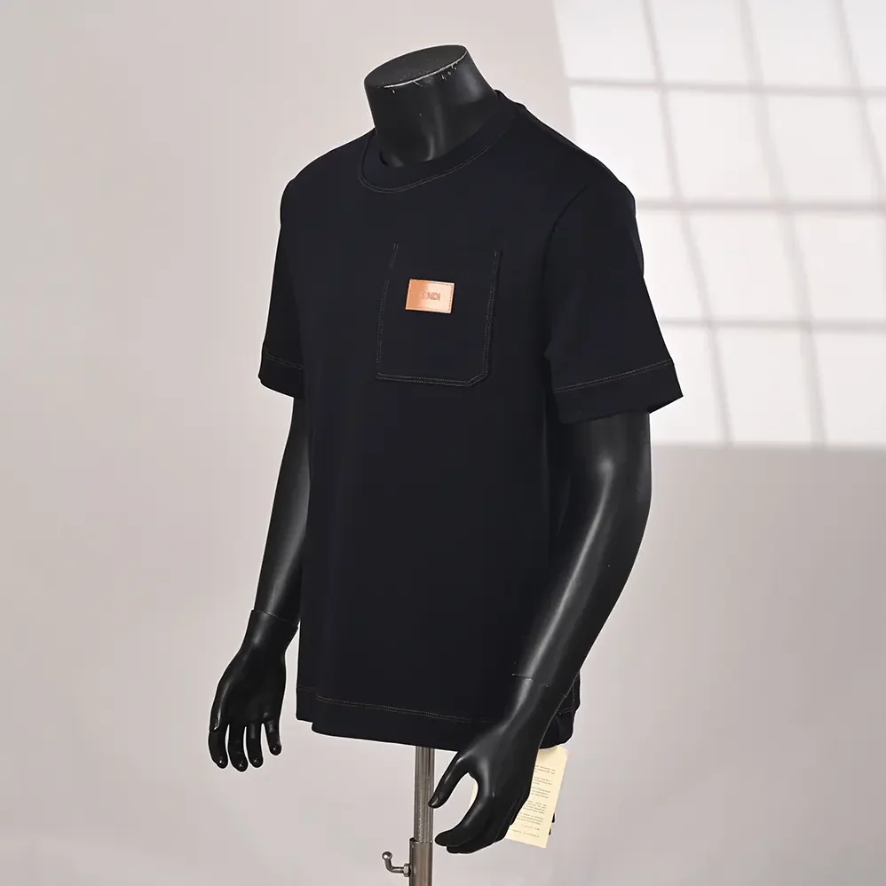 Fendi Dark Blue Cotton T for Men in shirt Fendi Dark Blue Cotton T for Men in shirt