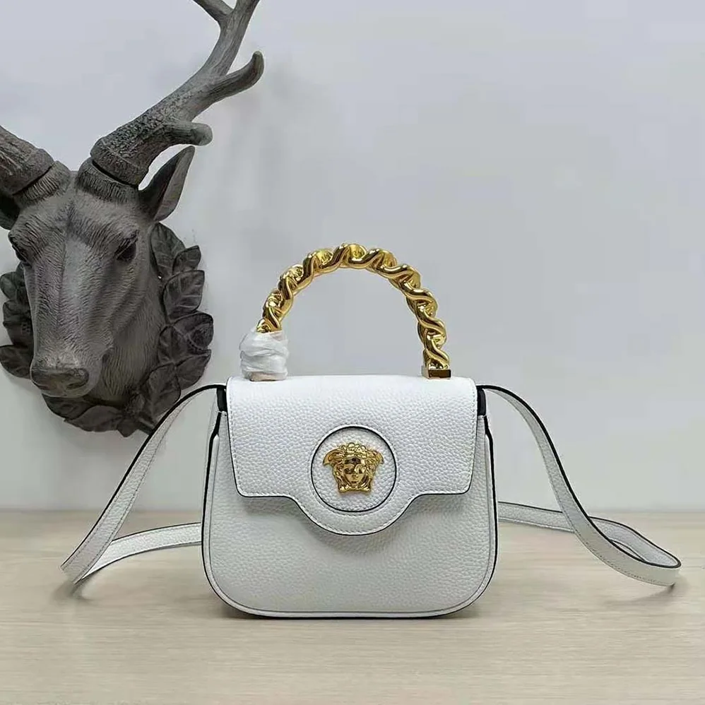 Versace La Medusa Mini Bag for Women in White Versace La Medusa Mini Bag for Women in White