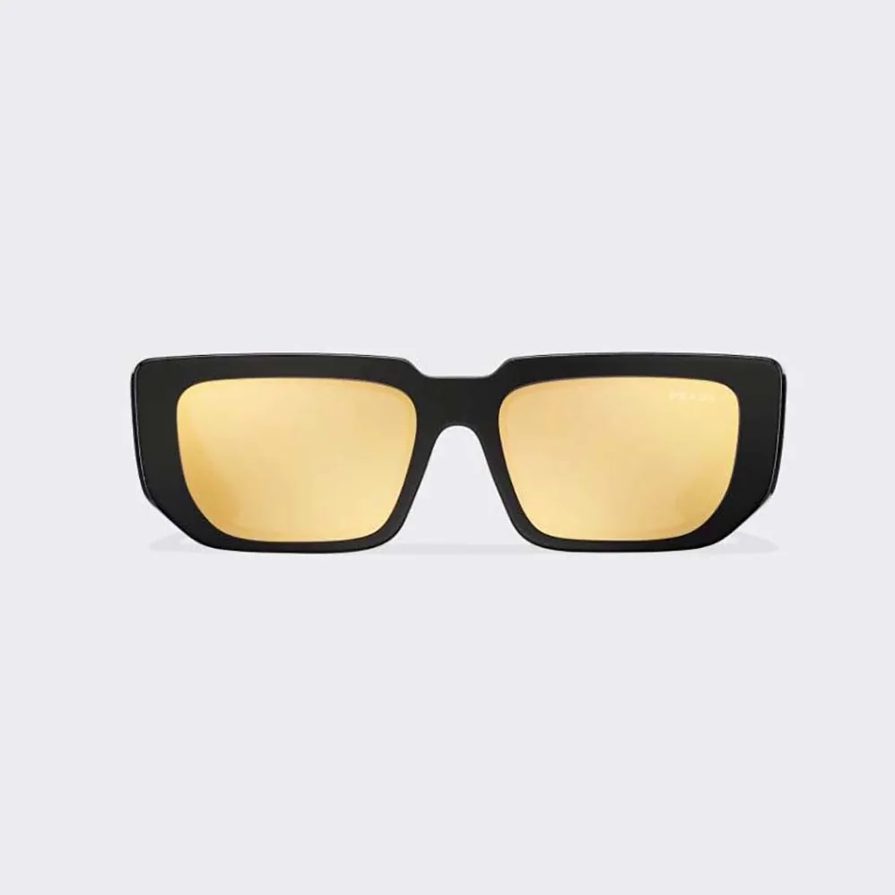 Prada Symbole Sunglasses with Traditional Prada Triangle Logo for Women in Black Prada Symbole Sunglasses with Traditional Prada Triangle Logo for Women in Black