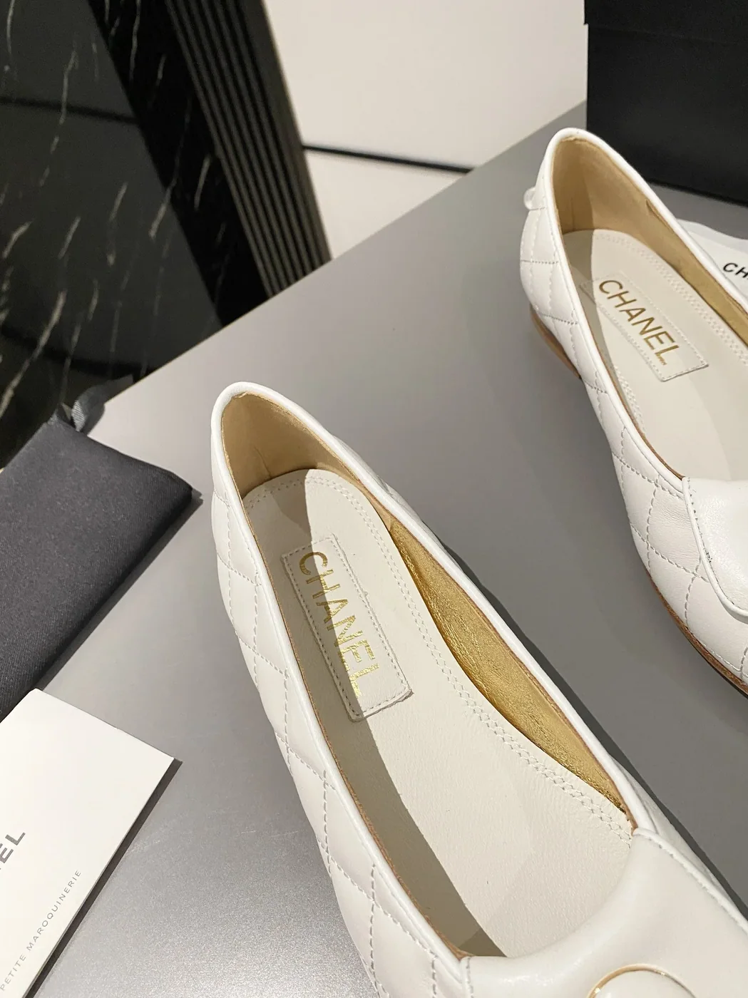 Chanel Ballet Flats White Chanel Ballet Flats White