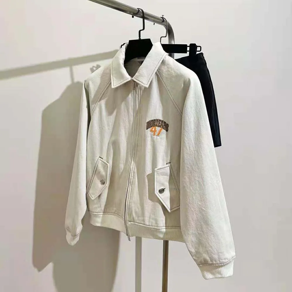 Dior Tears Zipped Blouson White Cotton Twill for Men