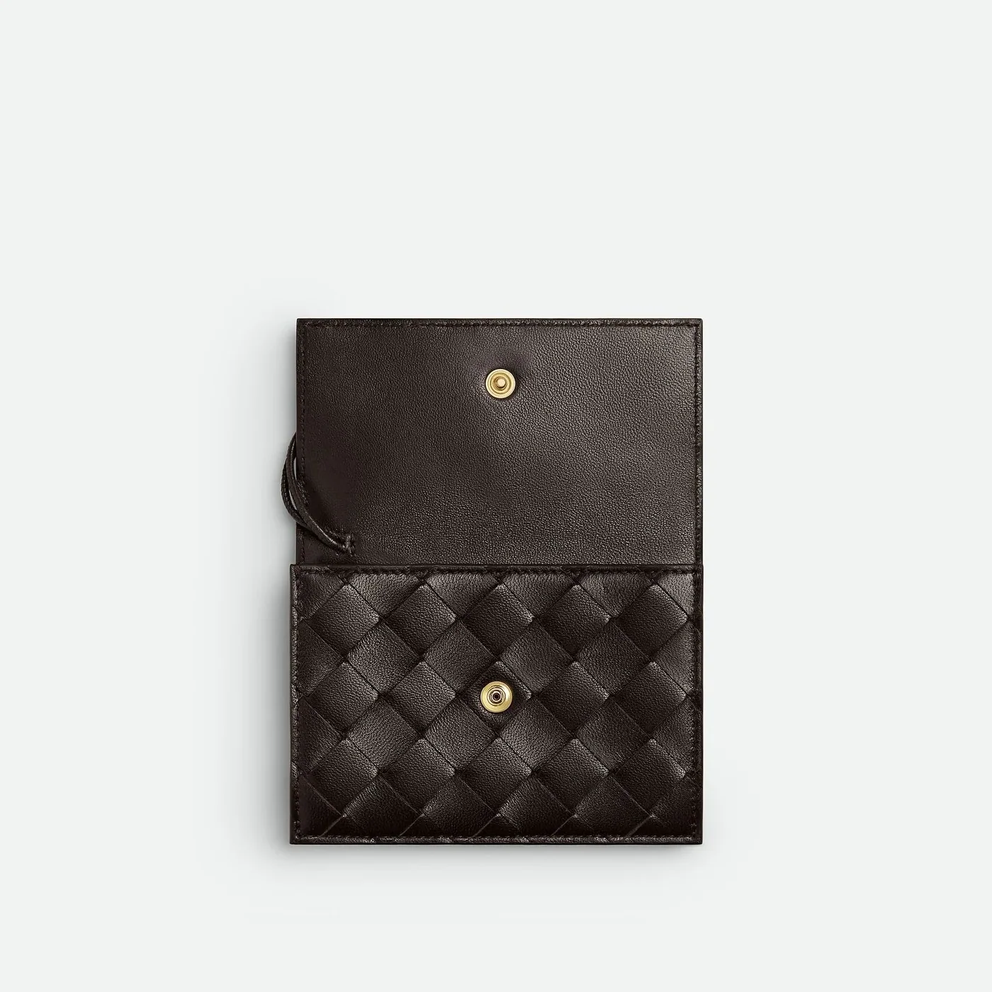 Bottega Veneta Andiamo Zipped Card Case Fondant /