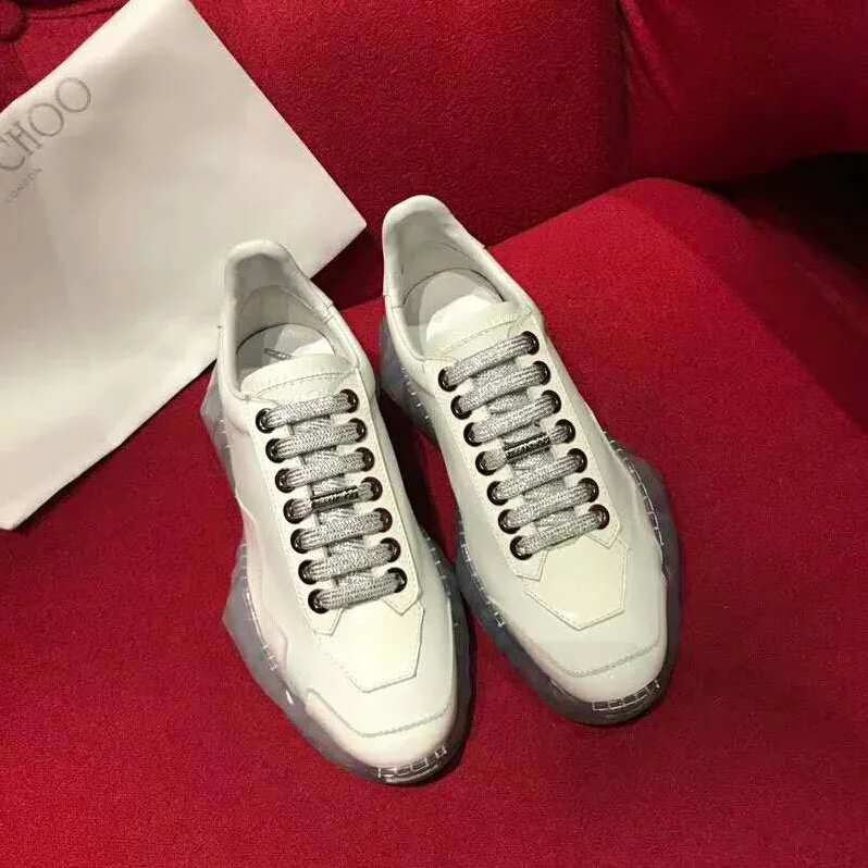 Jimmy Choo Shoes Diamond/F White Calf Leather with Patent Low Top Trainers Metallic leather for Women Jimmy Choo Shoes Diamond/F White Calf Leather with Patent Low Top Trainers Metallic leather for Women