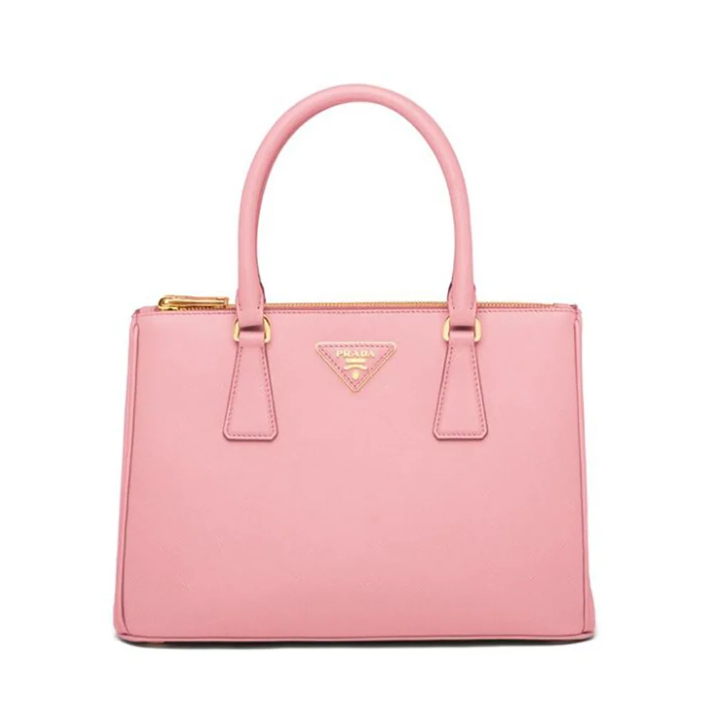 Prada Small Saffiano Leather Prada Galleria Bag for Women in Pink