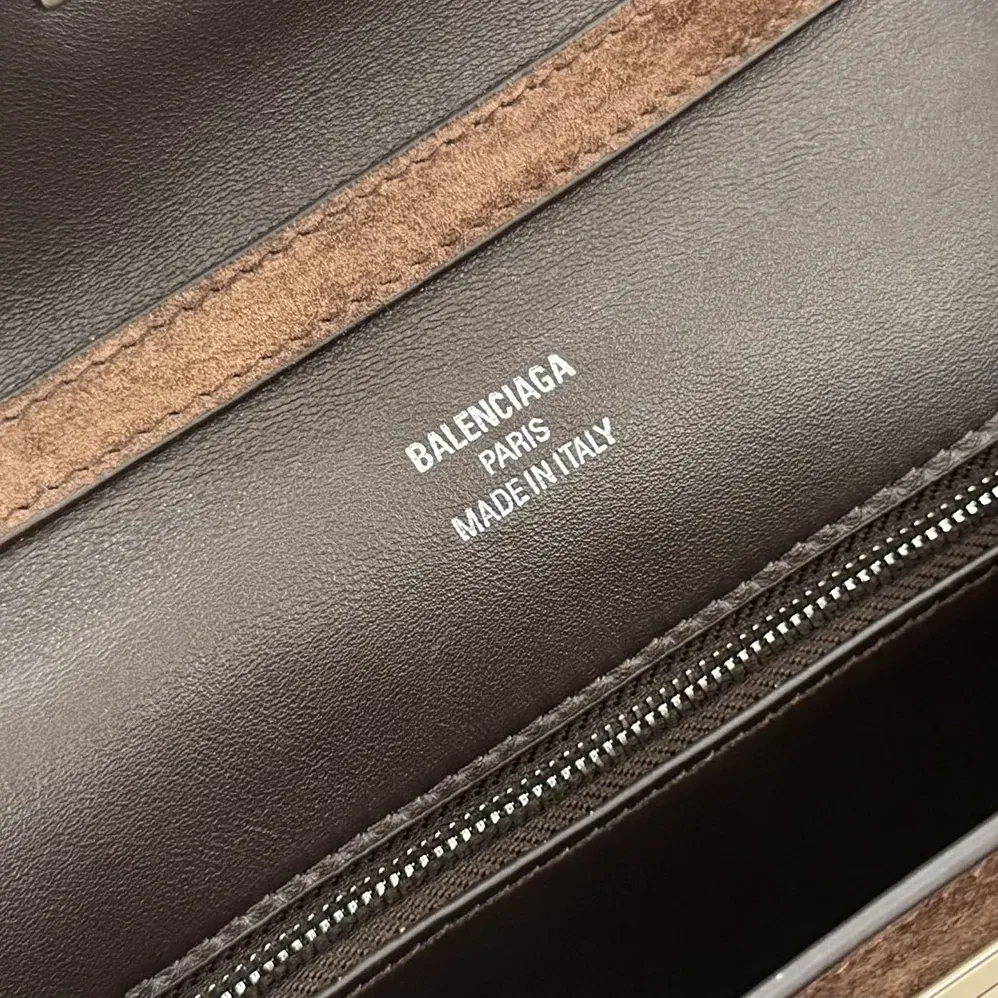 Balenciaga Rodeo Handbag Small In Light Espresso Waxed Suede Calfskin and Smooth Calfskin for Women Balenciaga Rodeo Handbag Small In Light Espresso Waxed Suede Calfskin and Smooth Calfskin for Women