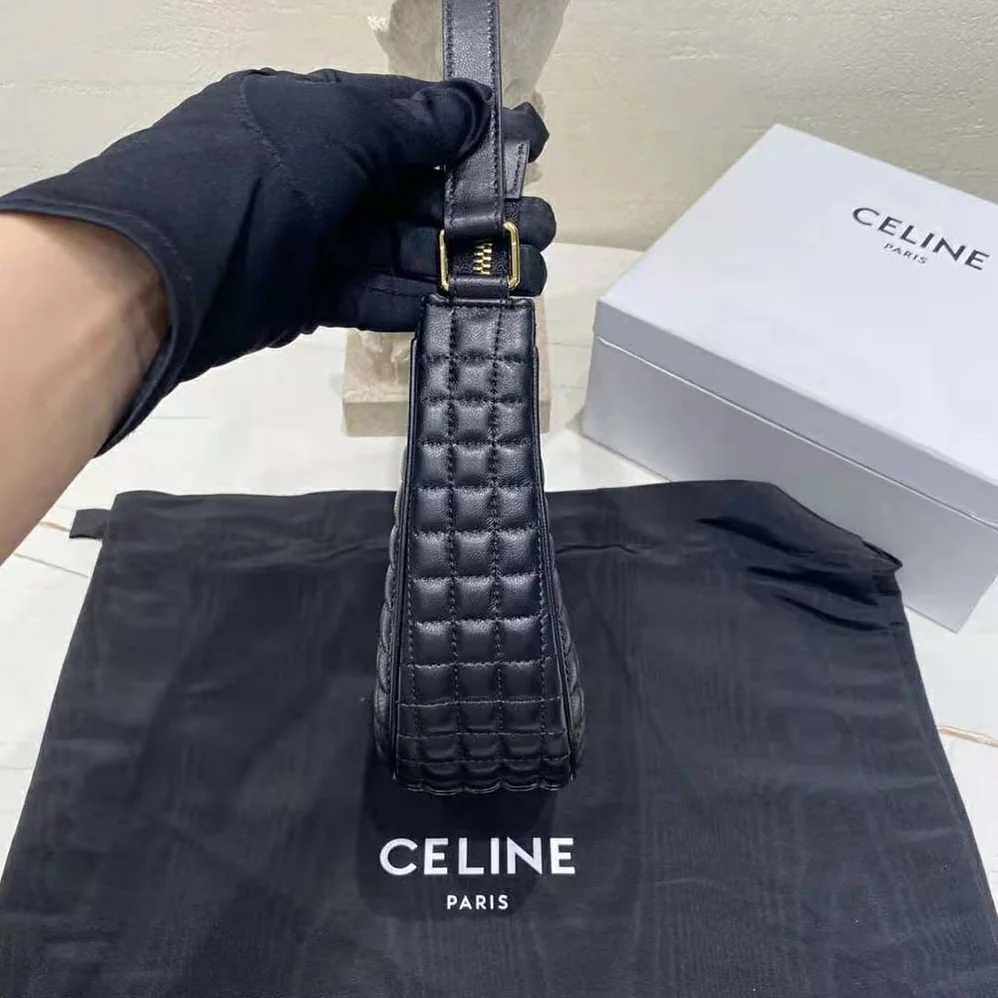 Celine AVA Bag in Quilted Lambskin for Women in Black Celine AVA Bag in Quilted Lambskin for Women in Black