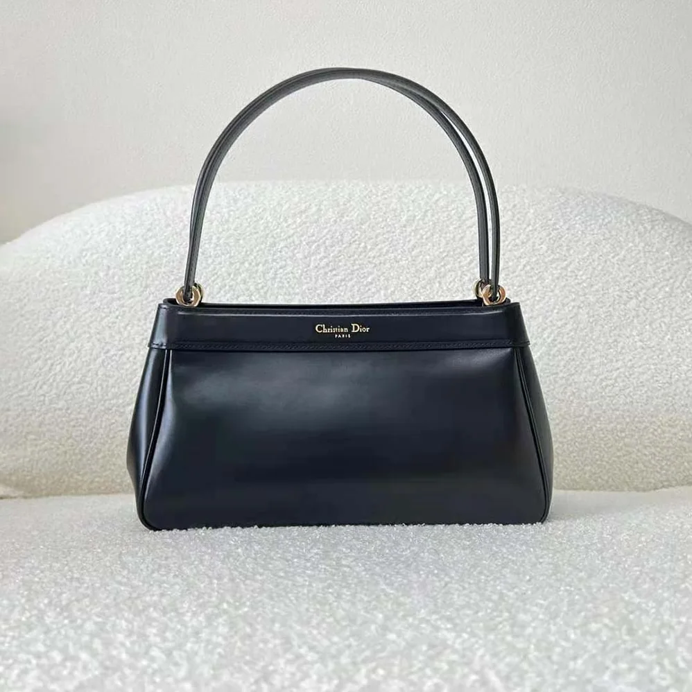 Dior Medium Dior Key Bag Black Box Calfskin for Women