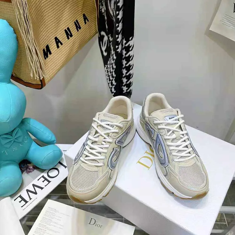 Dior B30 Sneaker Cream Mesh and Technical Fabric for Men Dior B30 Sneaker Cream Mesh and Technical Fabric for Men
