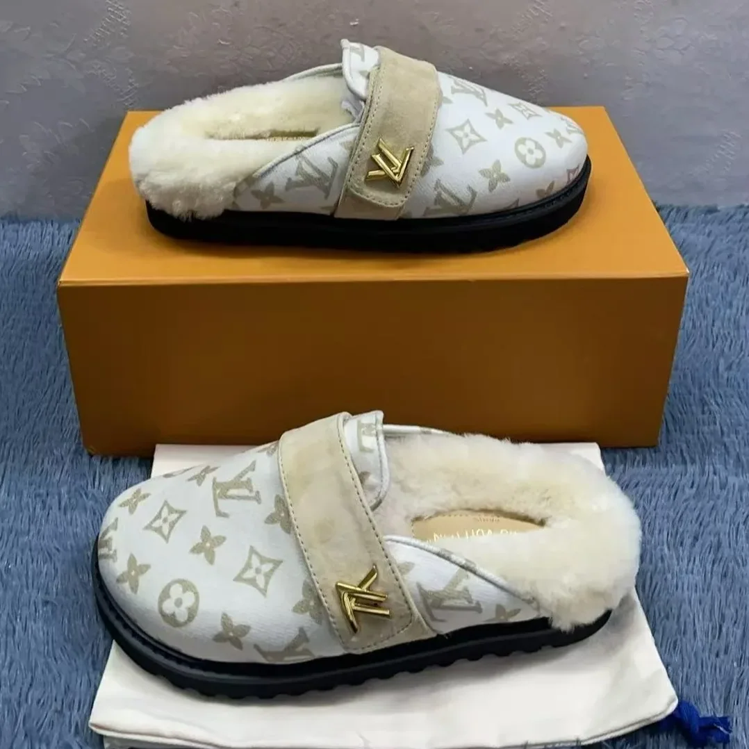 Louis Vuitton LV Cosy Flat Comfort Clog White 1ADD6V