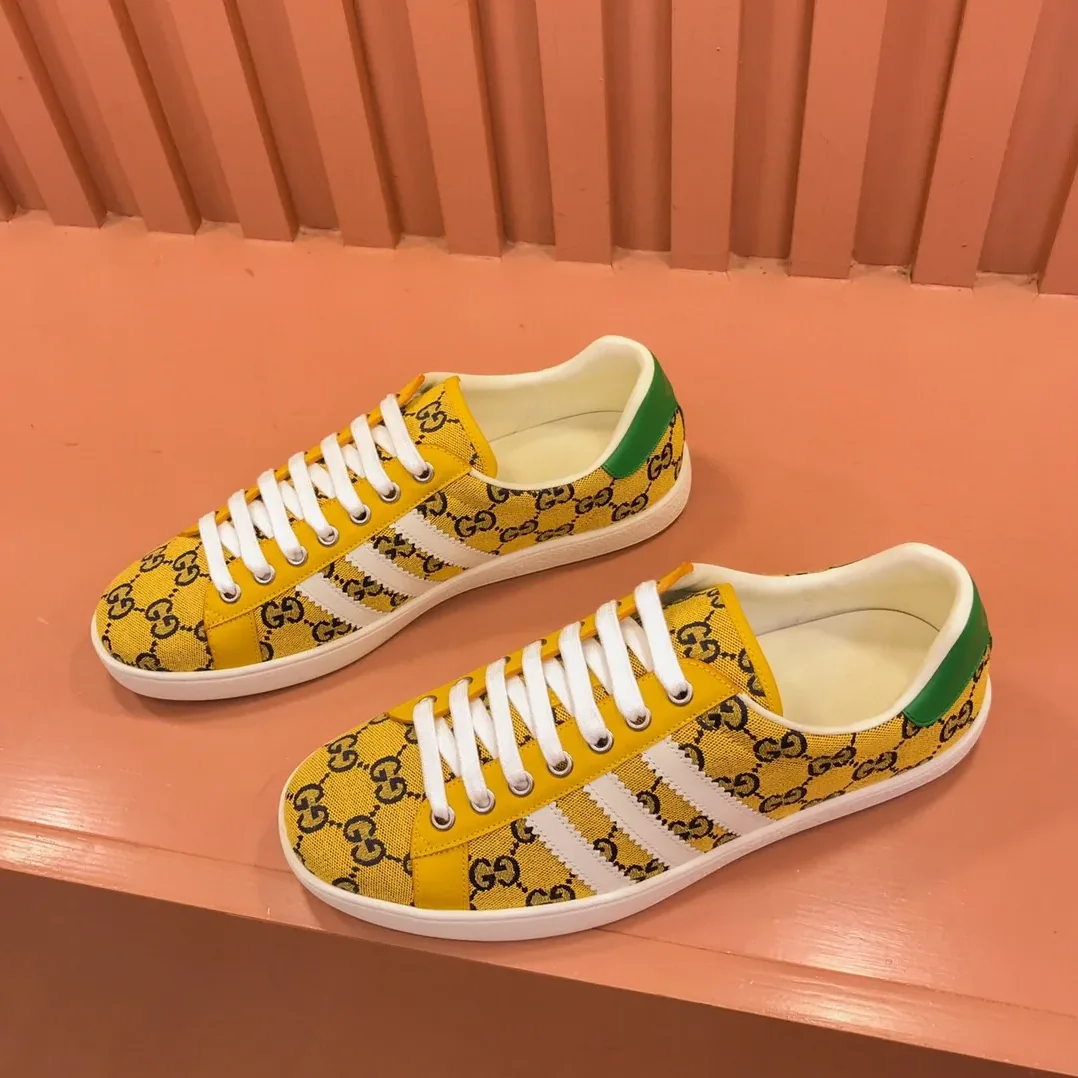 Gucci x Adidas With GG Sneakers Yellow for Men