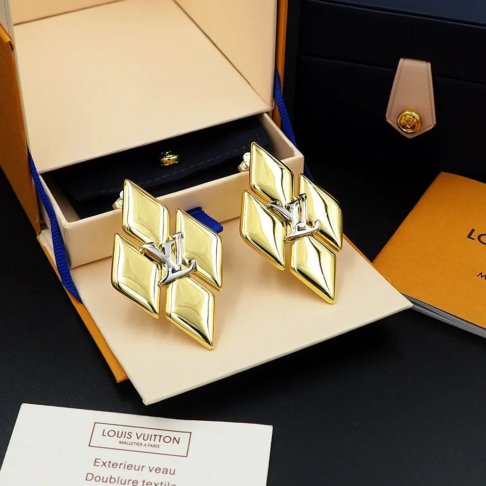 Louis Vuitton GO-14 Earrings Gold Louis Vuitton GO-14 Earrings Gold