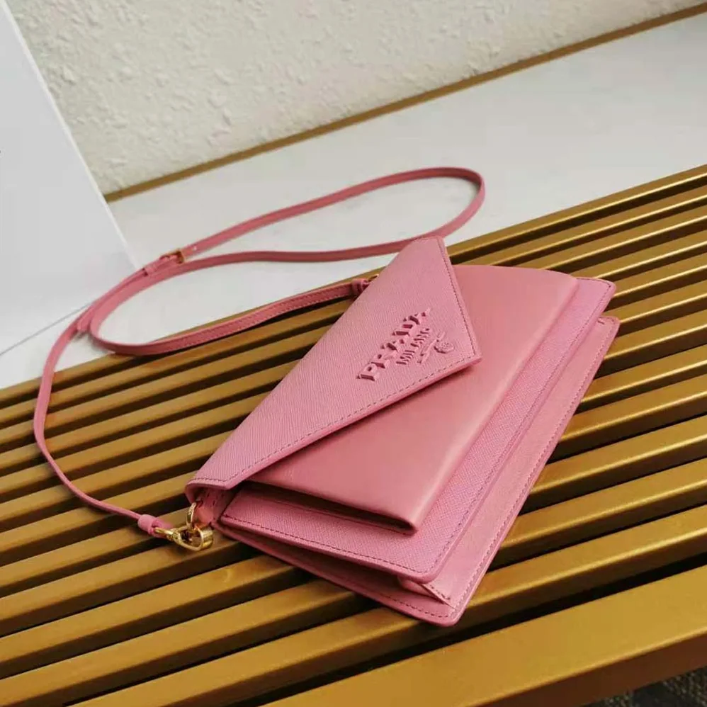 Prada Ladies Saffiano Leather Mini Bag in Pink
