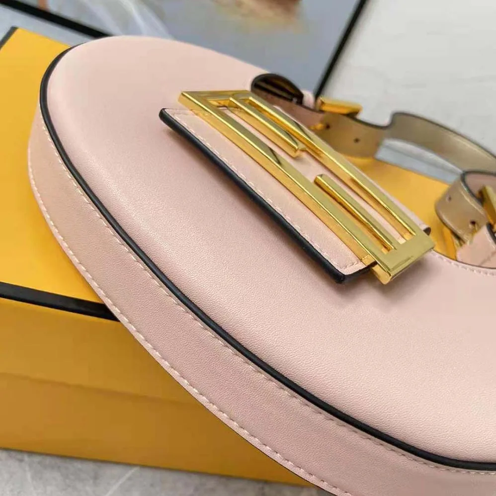 Fendi Cookie Pale Pink Leather Mini Bag for Women Fendi Cookie Pale Pink Leather Mini Bag for Women