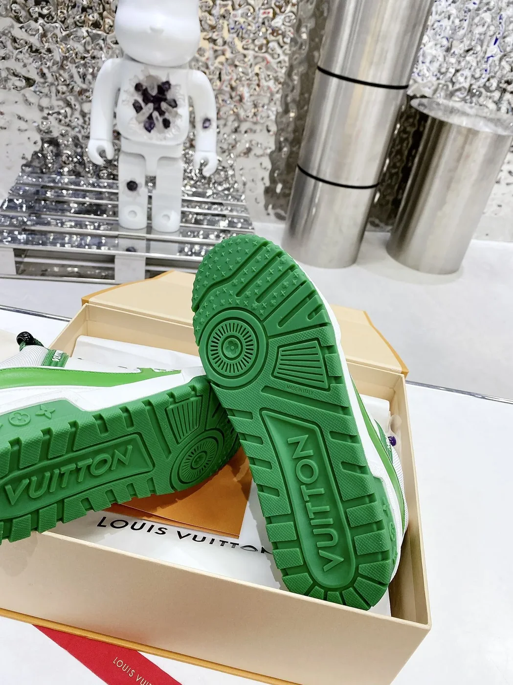 Louis Vuitton LV Trainer Sneaker Green Louis Vuitton LV Trainer Sneaker Green