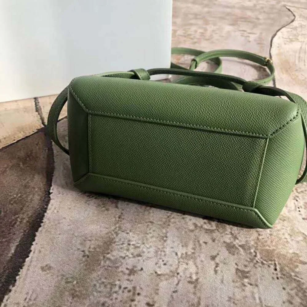 Celine Nano Belt Bag in Grained Calfskin Bag for Women in Green