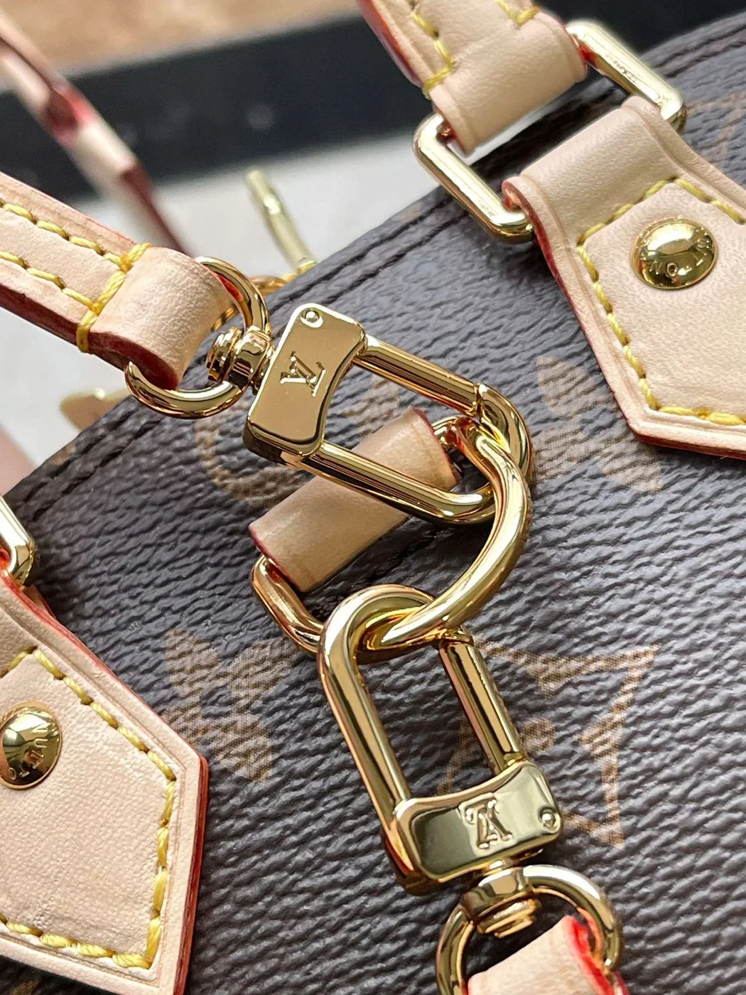 Louis Vuitton Alma Top Handle Bag in Brown Gold Hardware Louis Vuitton Alma Top Handle Bag in Brown Gold Hardware