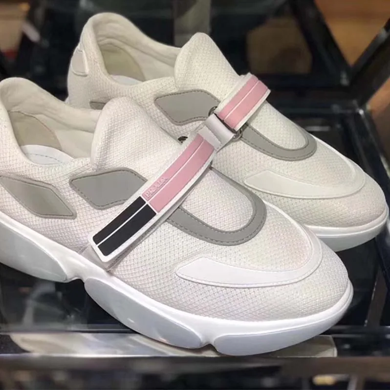 Prada Shoes Cloudbust Sneakers 40 mm Rubber Sole for Women in White