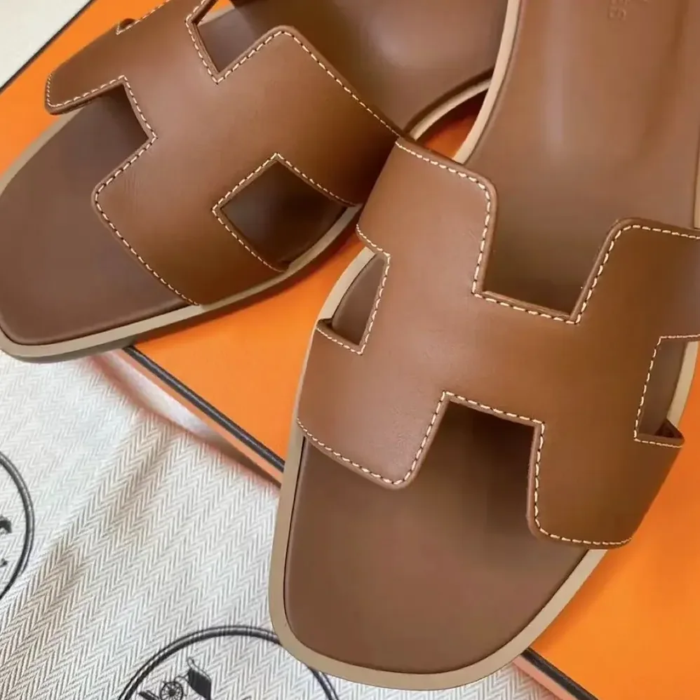 Hermes Oran Sandal for Women in Brown