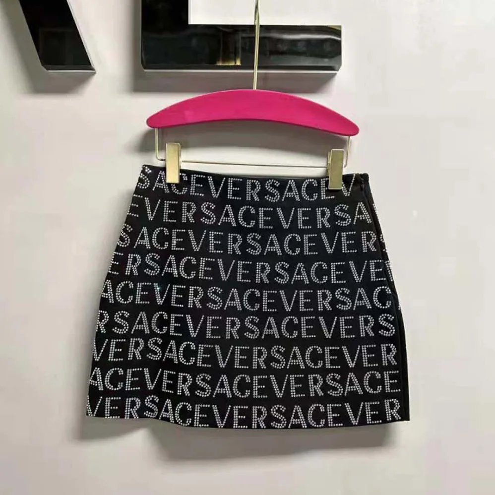 Versace Crystal Versace Allover Mini Skirt for Women Versace Crystal Versace Allover Mini Skirt for Women