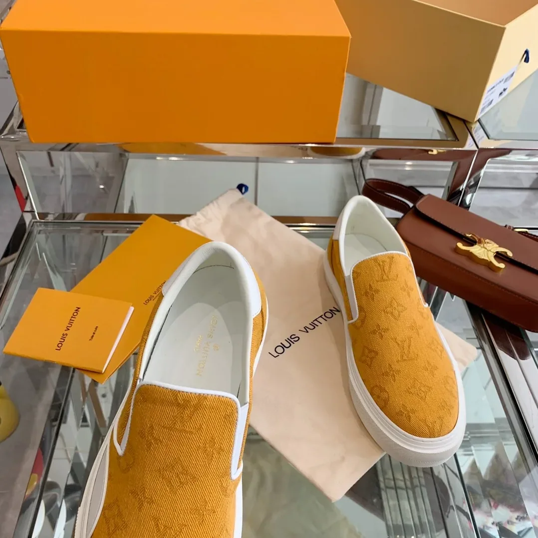 Louis Vuitton Trocadero Slip On Orange for Women Louis Vuitton Trocadero Slip On Orange for Women