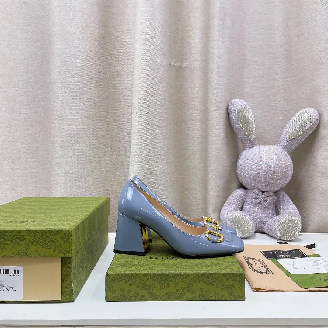 Gucci Mid-Heel Ballet Flat With Horsebit Jade Green for Women