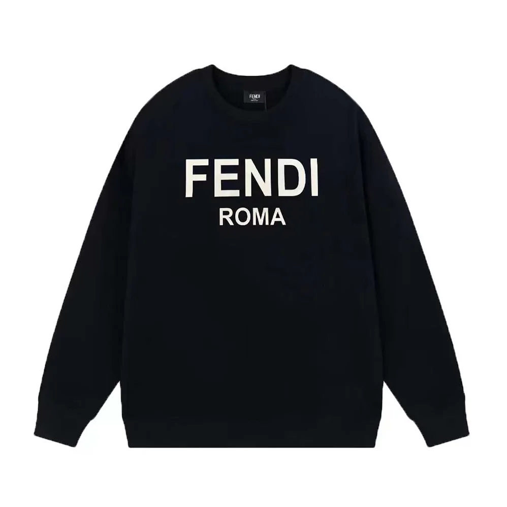 Fendi Black Wool Sweater for Men in Black