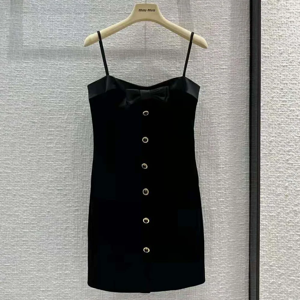 Miu Miu Velvet Short Dress for Women