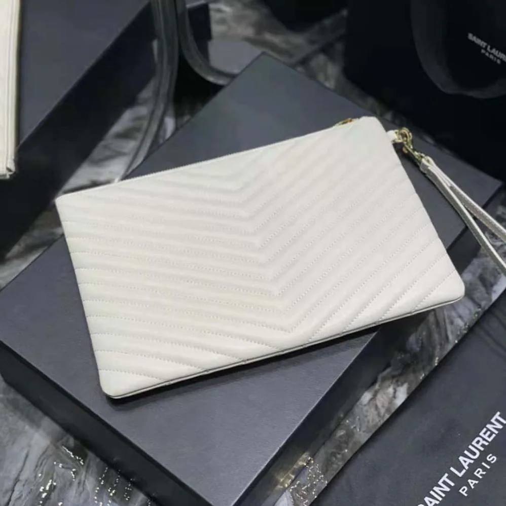 Saint Laurent YSL Cassandre Matelassé Tablet Pouch in Quilted Leather for Women Saint Laurent YSL Cassandre Matelassé Tablet Pouch in Quilted Leather for Women