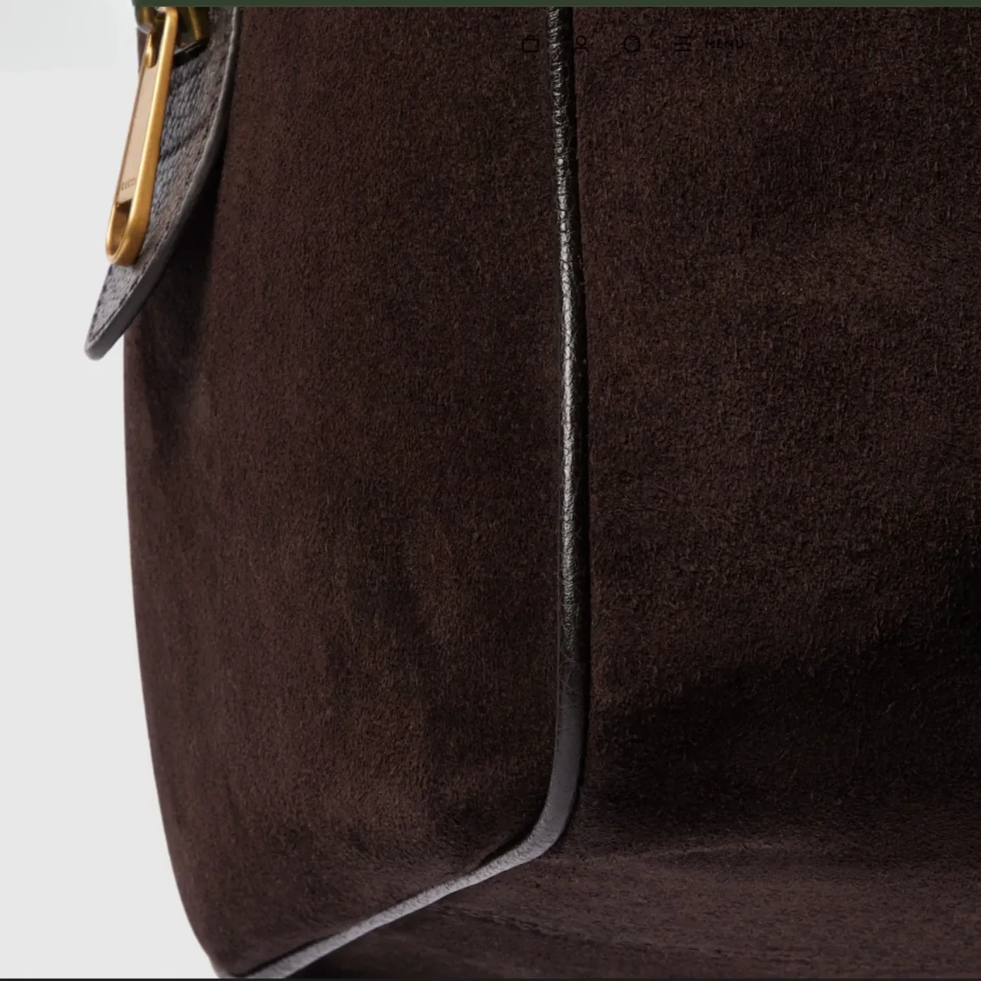 Gucci Savoy Medium Duffle Travel Bag in Dark Brown Gold Hardware