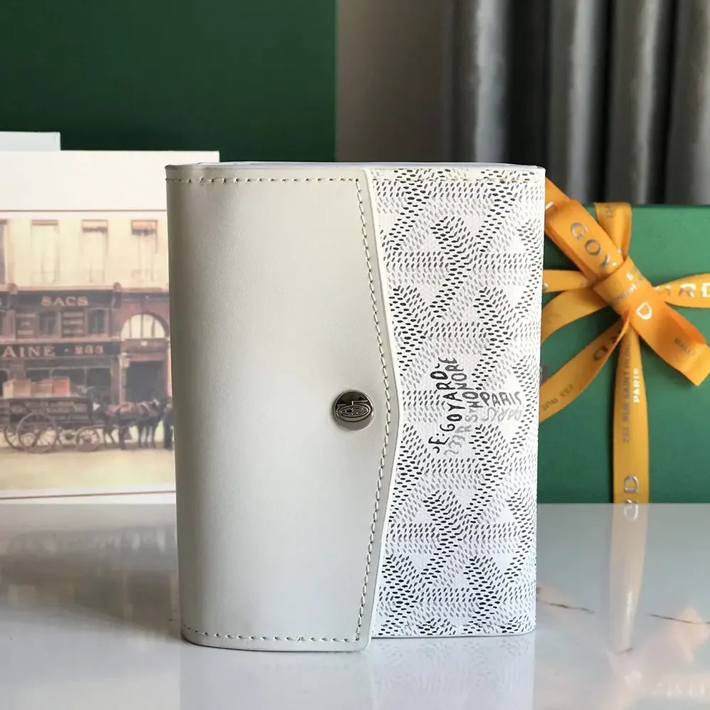 Goyard Saint Gabrie Wallet for Unisex in White Goyard Saint Gabrie Wallet for Unisex in White