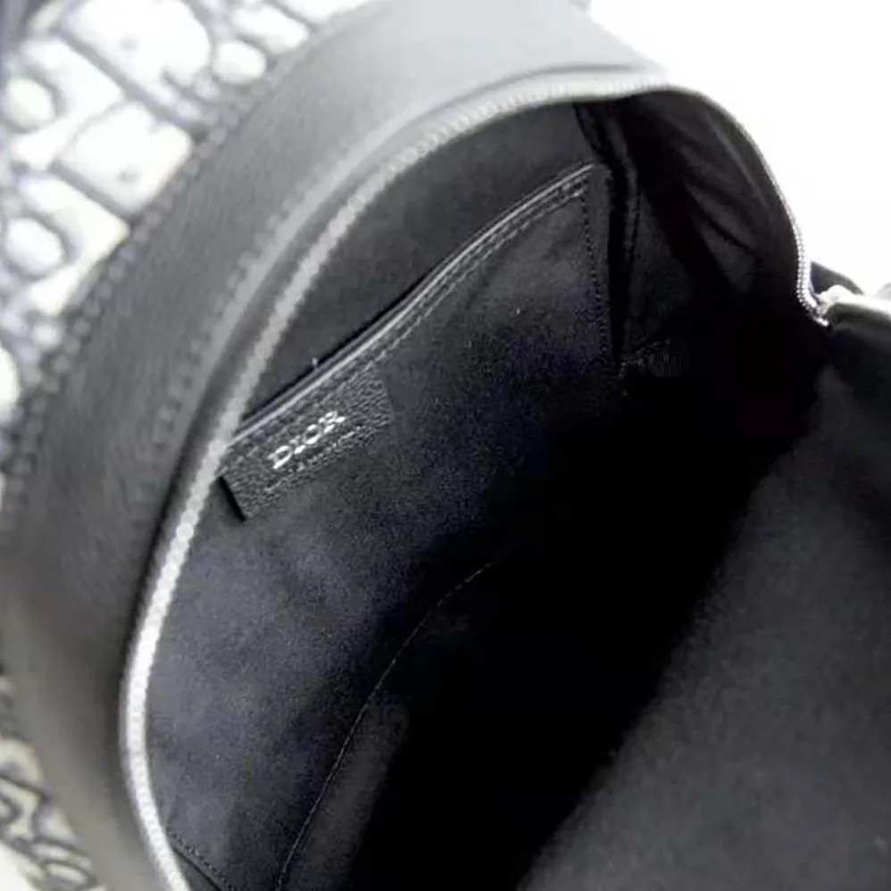 Dior Sling Bag Beige and Black Dior Oblique Jacquard for Men Dior Sling Bag Beige and Black Dior Oblique Jacquard for Men