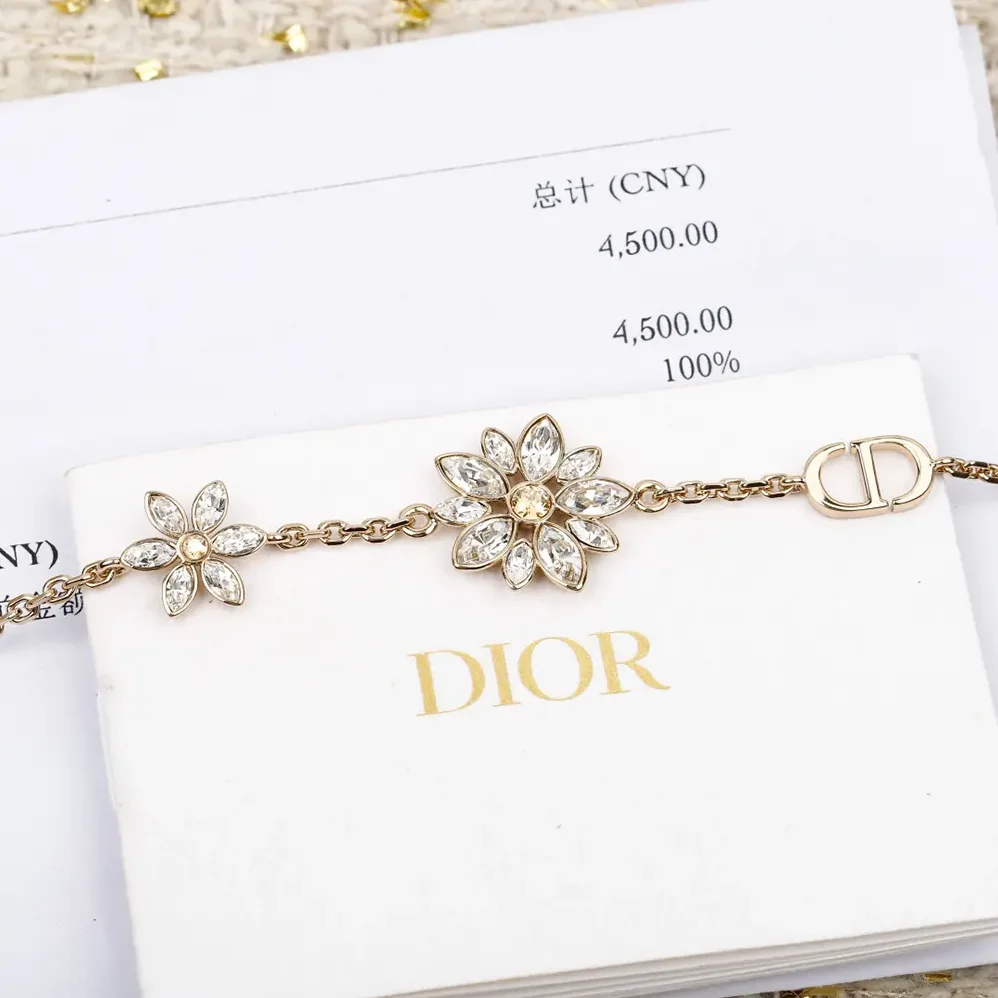 Dior Petit CD Lucky Baroque Earrings Gold for Women in Finish Metal Dior Petit CD Lucky Baroque Earrings Gold for Women in Finish Metal