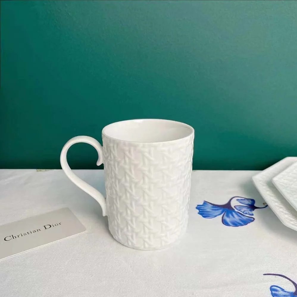 Dior Mug White Miss Dior Cannage for Unisex Dior Mug White Miss Dior Cannage for Unisex