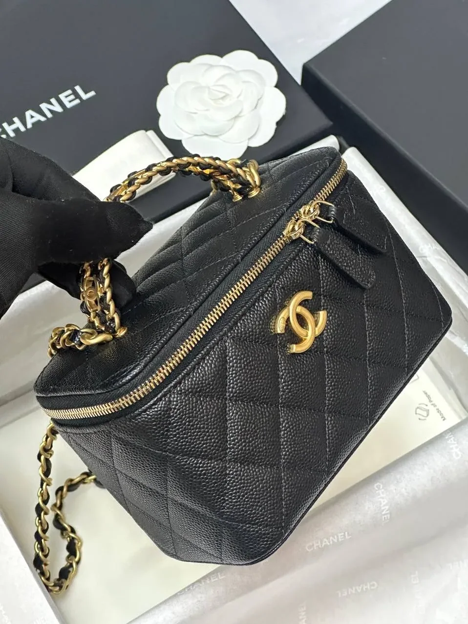 Chanel Small Vanity Case Black / Chanel Small Vanity Case Black /