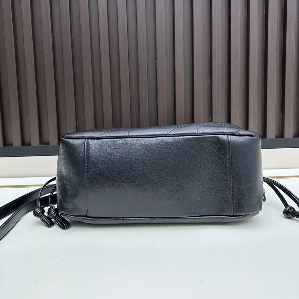 Saint Laurent YSL Jamie Shoulder Pouch in Lambskin for Women in Black Saint Laurent YSL Jamie Shoulder Pouch in Lambskin for Women in Black