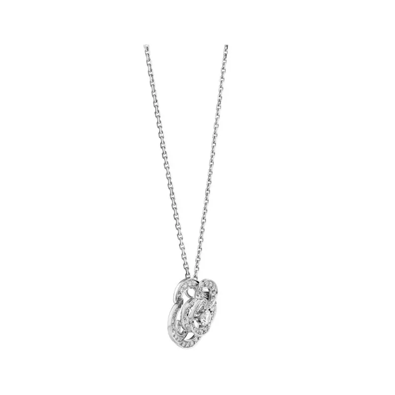 Chanel Fil De Camélia Necklace White Gold Chanel Fil De Camélia Necklace White Gold