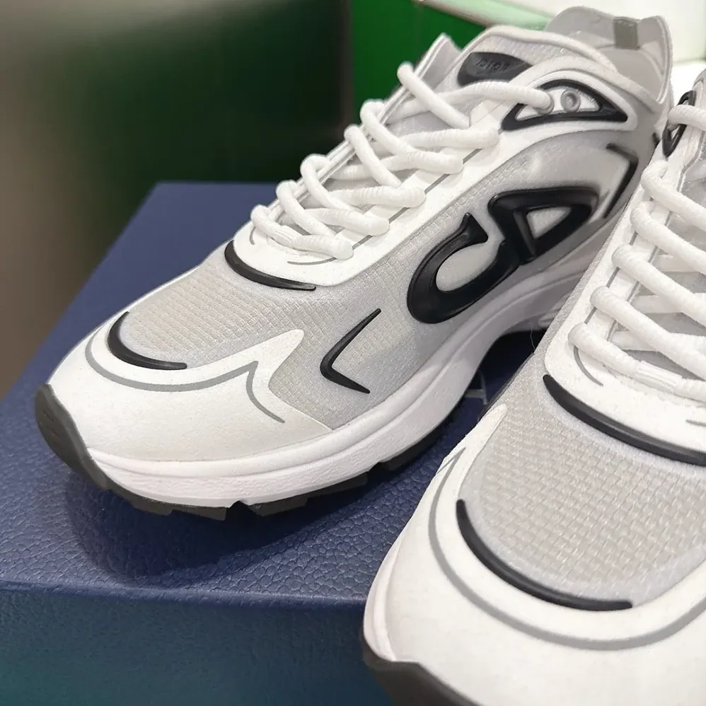 Dior B30 Countdown Tech Sneaker White Semi-Transparent N3O Nylon for Unisex Dior B30 Countdown Tech Sneaker White Semi-Transparent N3O Nylon for Unisex