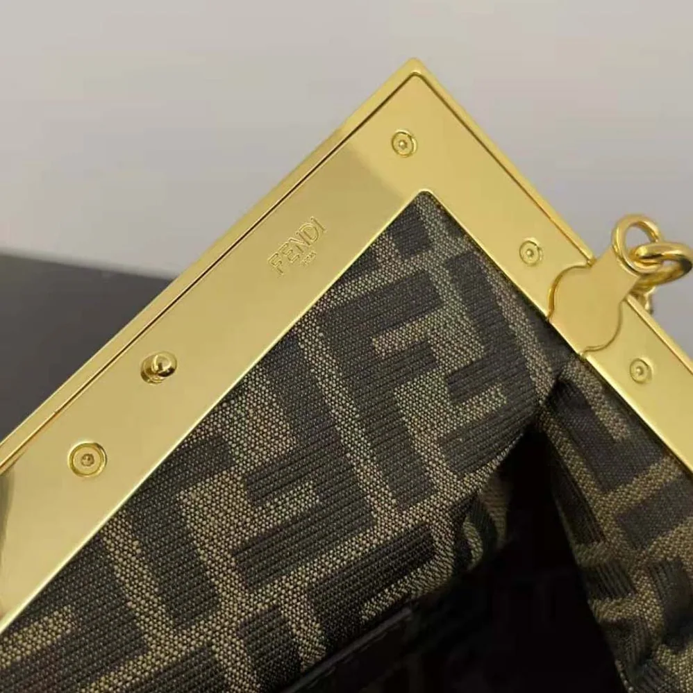 Fendi Fendi First Small Natural Straw Bag for Women
