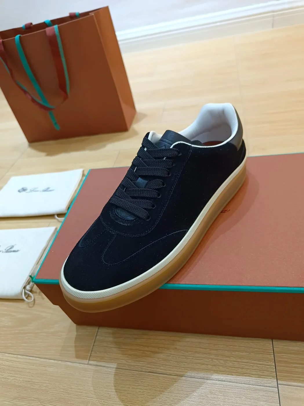 Loro Piana Tennis Walk Sneakers Navy Blue Loro Piana Tennis Walk Sneakers Navy Blue