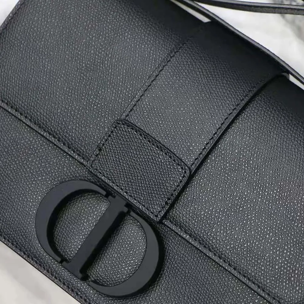 Dior 30 Montaigne Bag Black Ultramatte Grained Calfskin for Women Dior 30 Montaigne Bag Black Ultramatte Grained Calfskin for Women