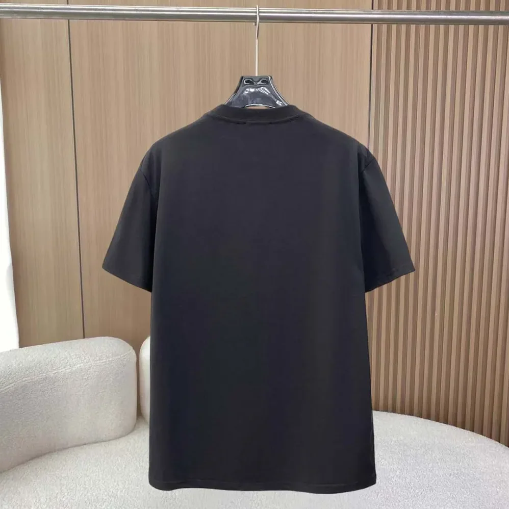 Burberry Check Label Cotton T-shirt for Women in Black